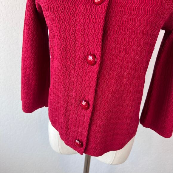 Vintage Y2K INC Silk Blend Button Up Jacket 3/4 Sleeve Collared sz Large Cottage - Picture 4 of 9